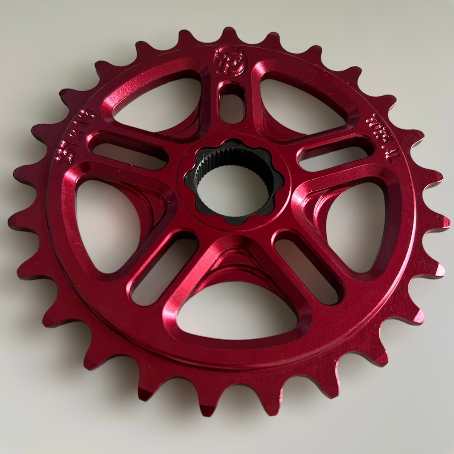 Profile Racing Spline Drive 19mm Kettenblatt / Sprocket 25T Red