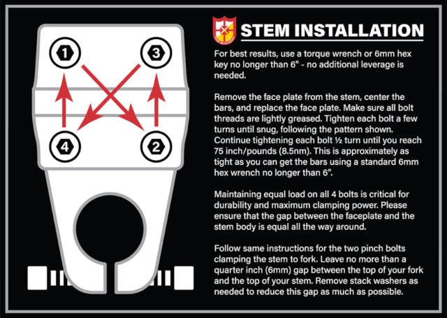 S&M Bikes Turtleneck Credence 52mm Vorbau / Stem Blue