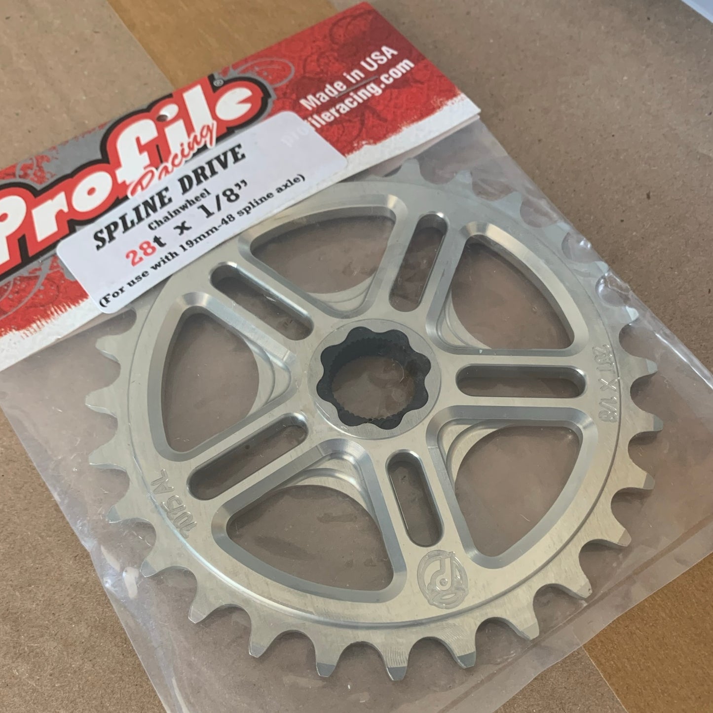 Profile Spline Drive 19mm Sprocket 28T Polished