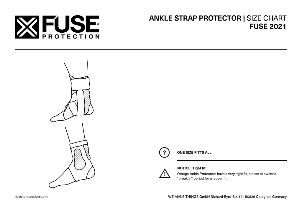 Fuse Omega Knöchelschoner / Ankle Protection