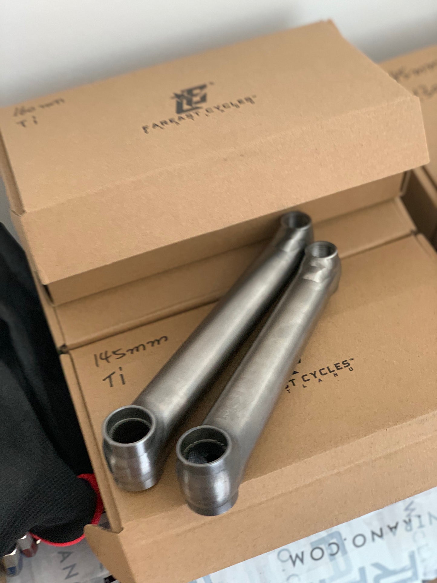 Far East Cycles Titanium Flatland Kurbel / Cranks