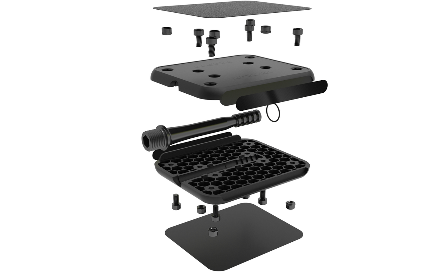 Moto Reflex Black/Black Flatland Pedals