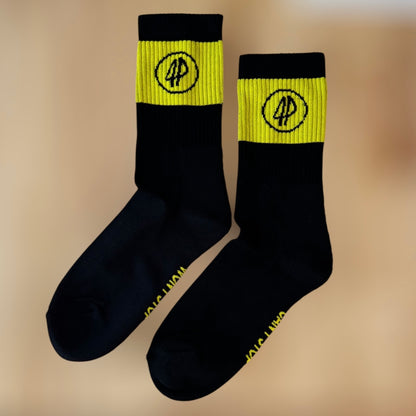 Fourpegsbmx CSWS Socks Black/Yellow