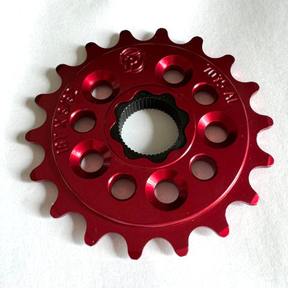 Profile Racing Spline Drive 19mm Kettenblatt / Sprocket 18T Red