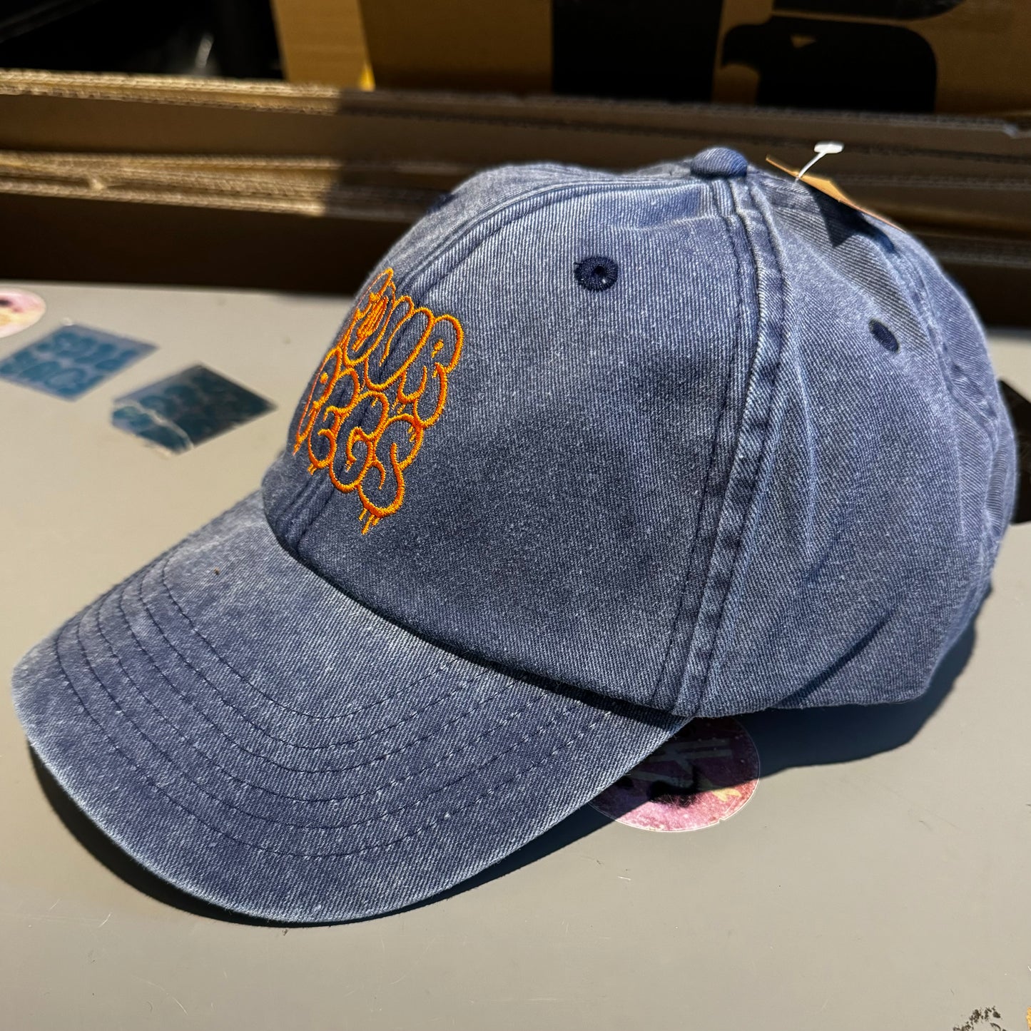 Fourpegsbmx Graffiti Vintage Kappe / Cap Blue/Orange