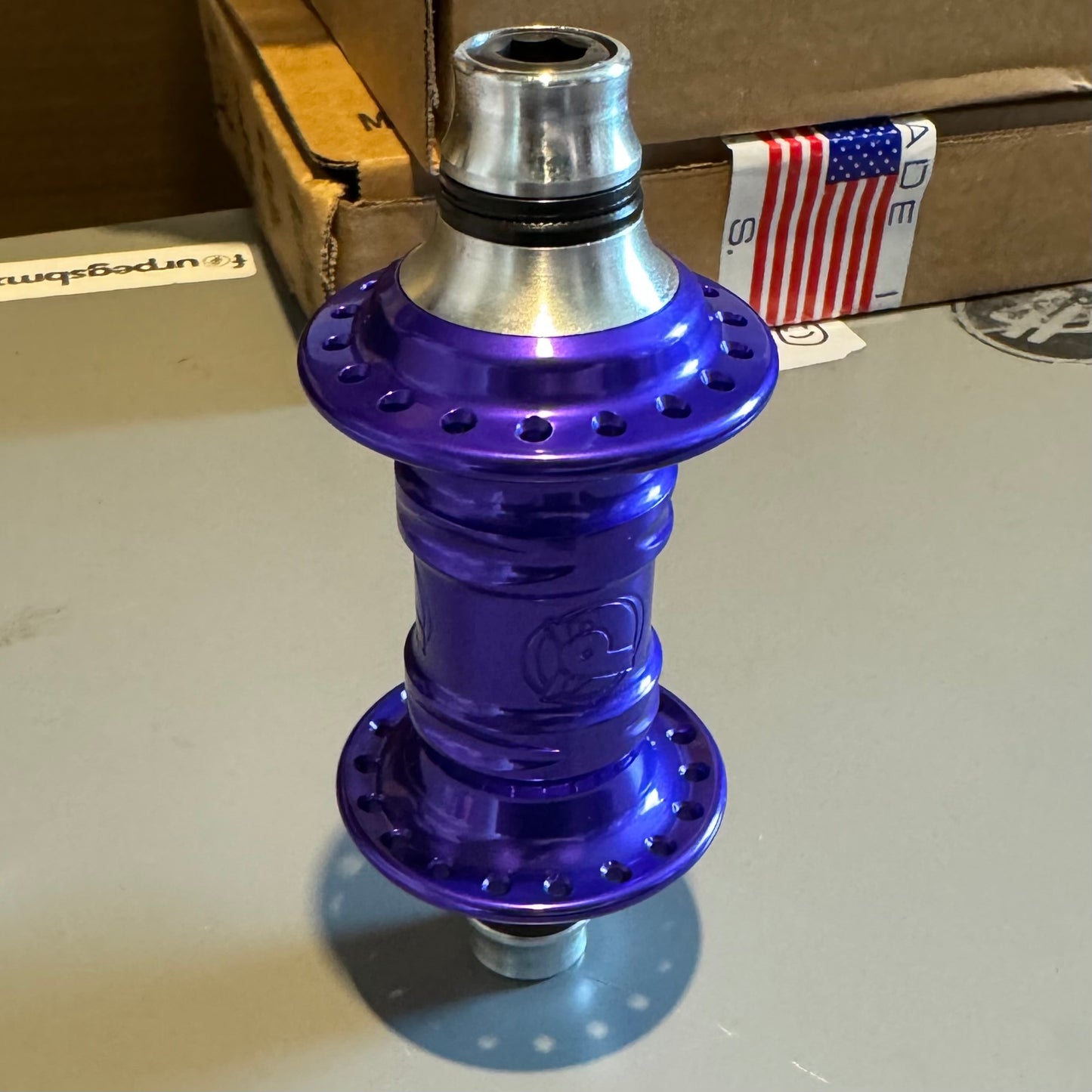 Profile Racing Mini Vorderrad Nabe / Front Hub Purple