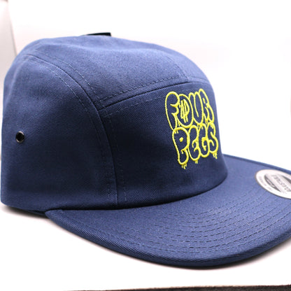 Fourpegsbmx Graffiti Camper Kappe / Cap Blue/Yellow