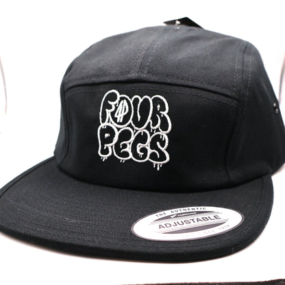 Fourpegsbmx Graffiti Camper Kappe / Cap Black/White