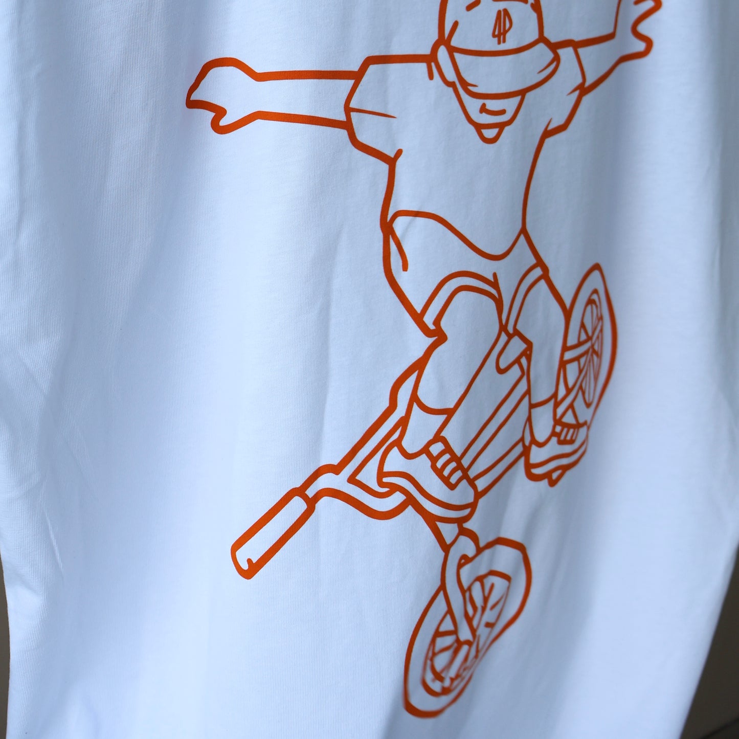 Fourpegsbmx SvB T-Shirt White/Black/Orange