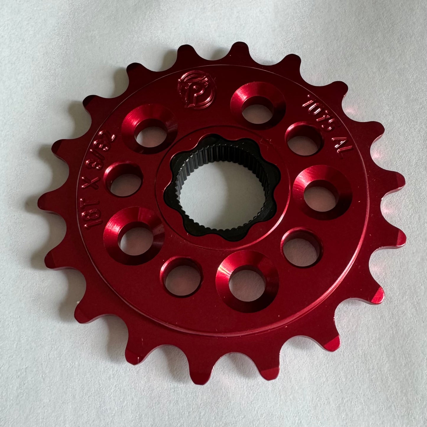Profile Racing Spline Drive 19mm Kettenblatt / Sprocket 18T Red Fourpegsbmx Shop