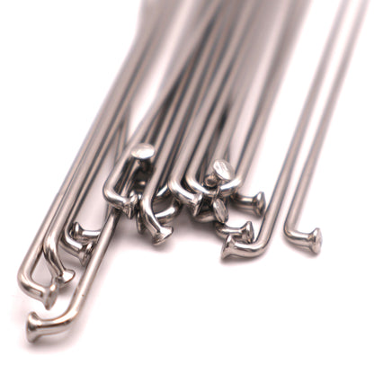 Fourpegsbmx Twenties Butted Speichen / Spokes Polished Silver