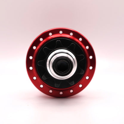 Profile Racing Mini Female RHD Cassette Nabe / Hub Red with Crmo or Ti Driver