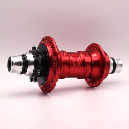 Profile Racing Mini Female RHD Cassette Nabe / Hub Red with Crmo or Ti Driver