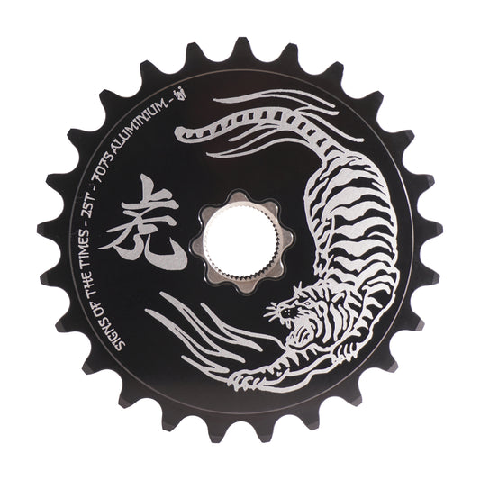 IGI Tiger (Signs Of The Times) AL/Titanium Spline Drive 19mm Kettenblatt / Sprocket Black