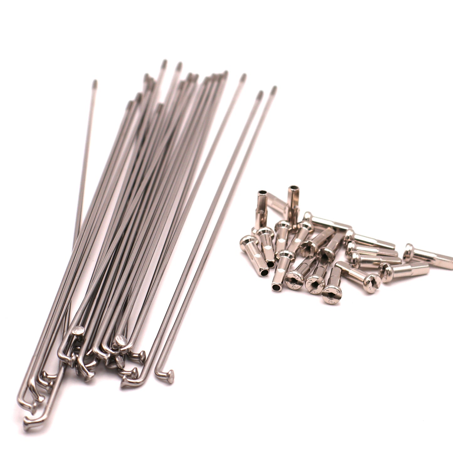 Fourpegsbmx Twenties Butted Speichen / Spokes Polished Silver