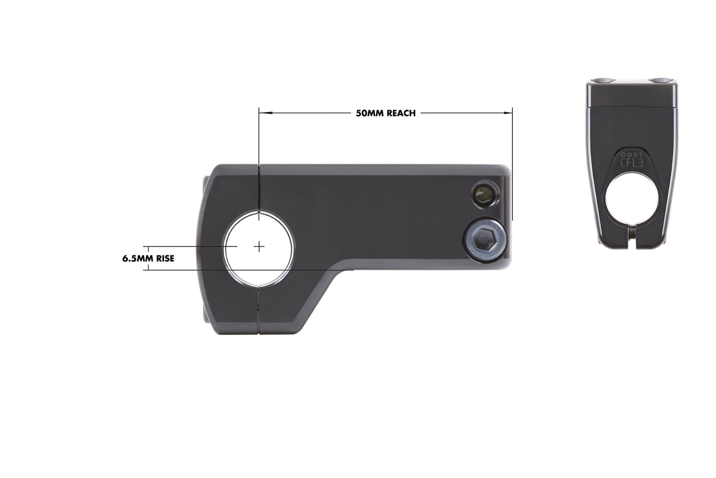 Odyssey CFL3 50mm Vorbau / Stem Black