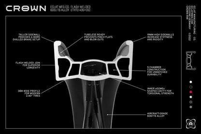 Eclat Crown Felge / Rim Black