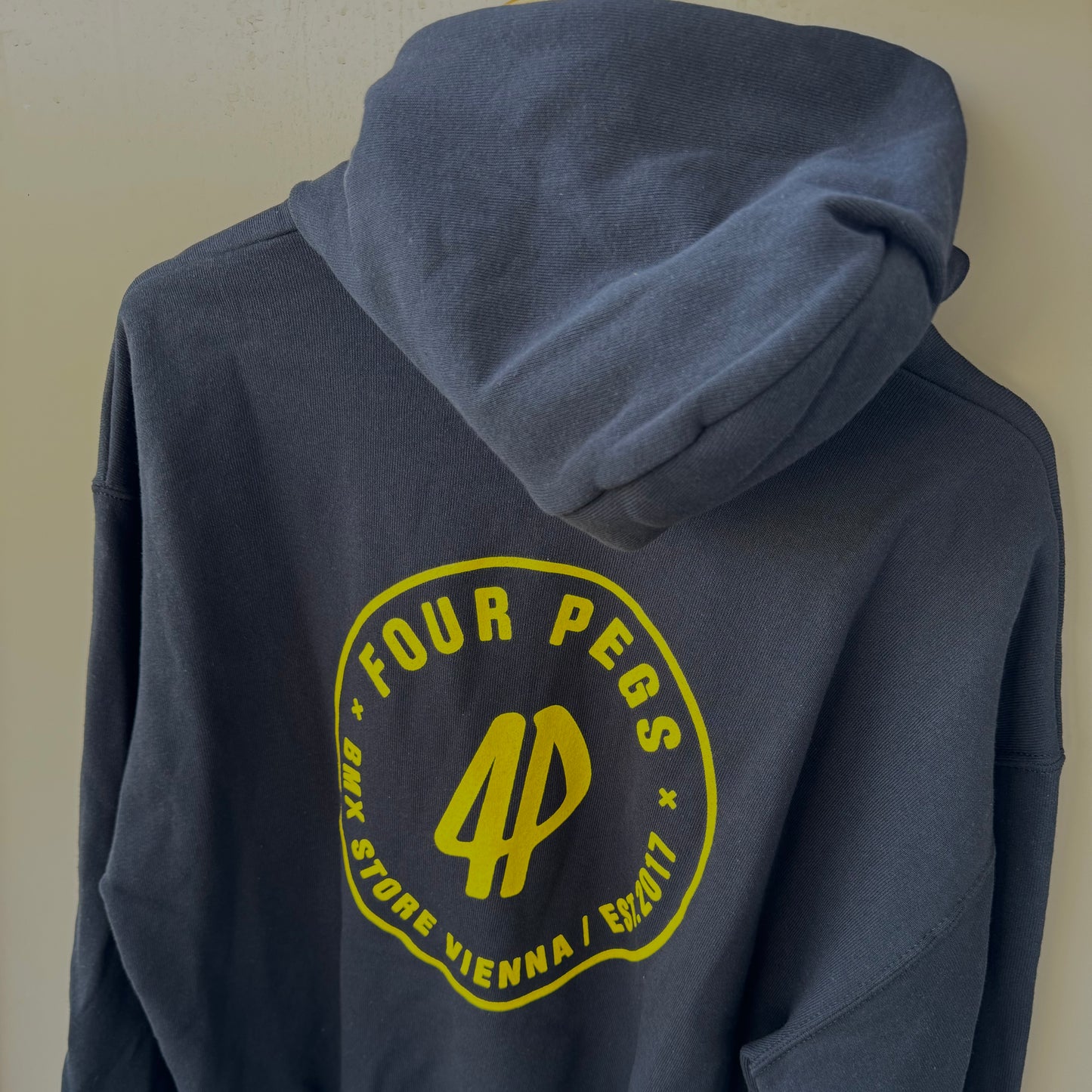 Fourpegsbmx Double Logo Hoodie Black/Yellow