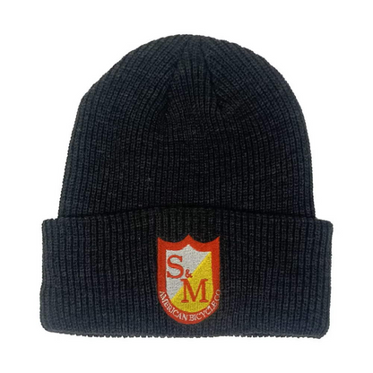 S&M Bikes Ribbed Cuffed Haube / Beanie Grey