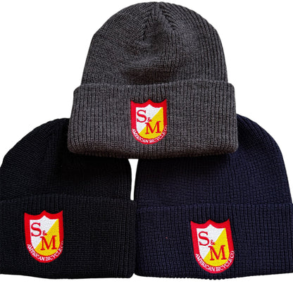 S&M Bikes Ribbed Cuffed Haube / Beanie Grey