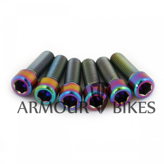 Armour Bikes Metric Titanium Vorbauschrauben / Stem Bolts Oil Slick