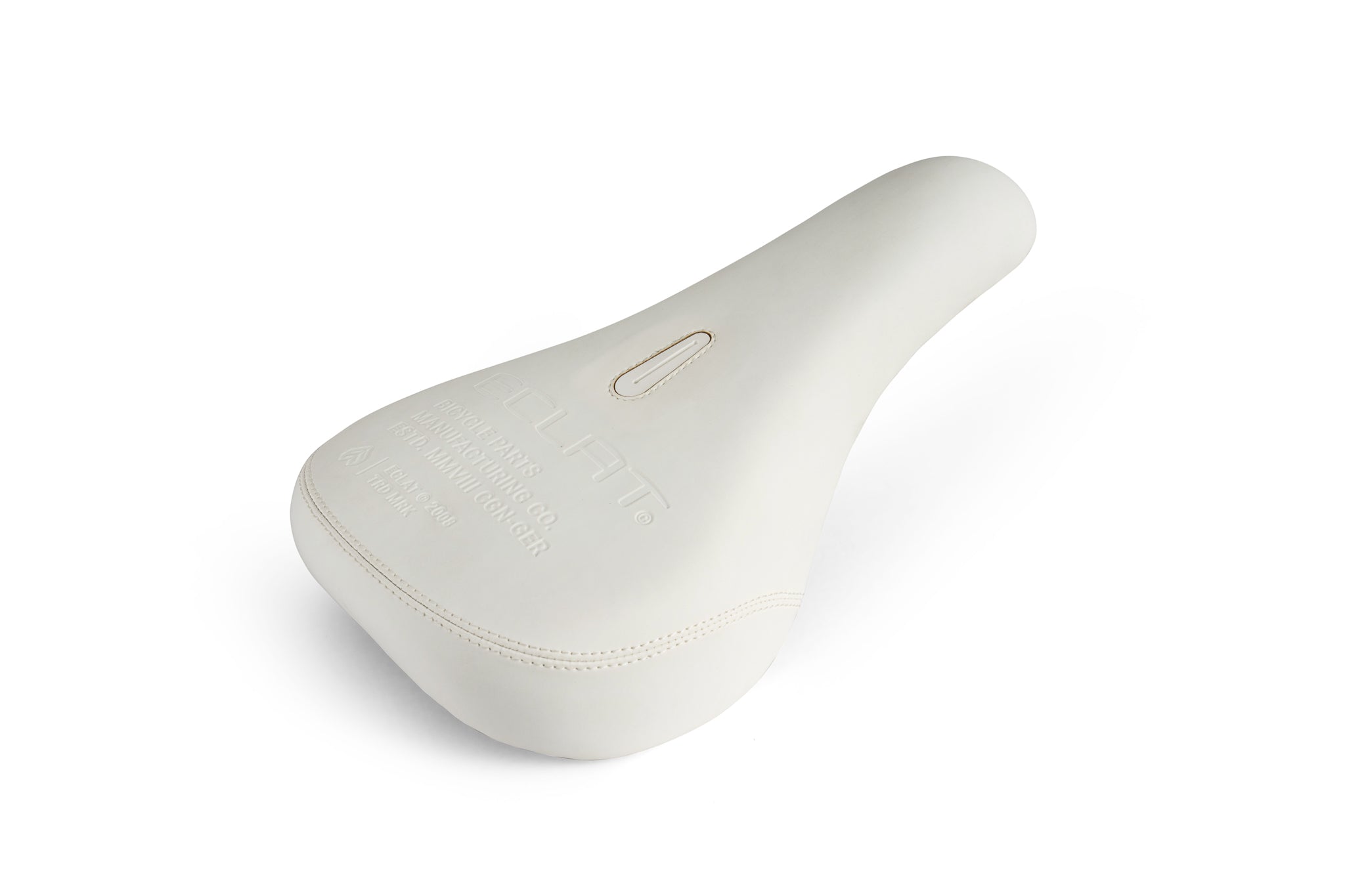 White leather bike sales saddle