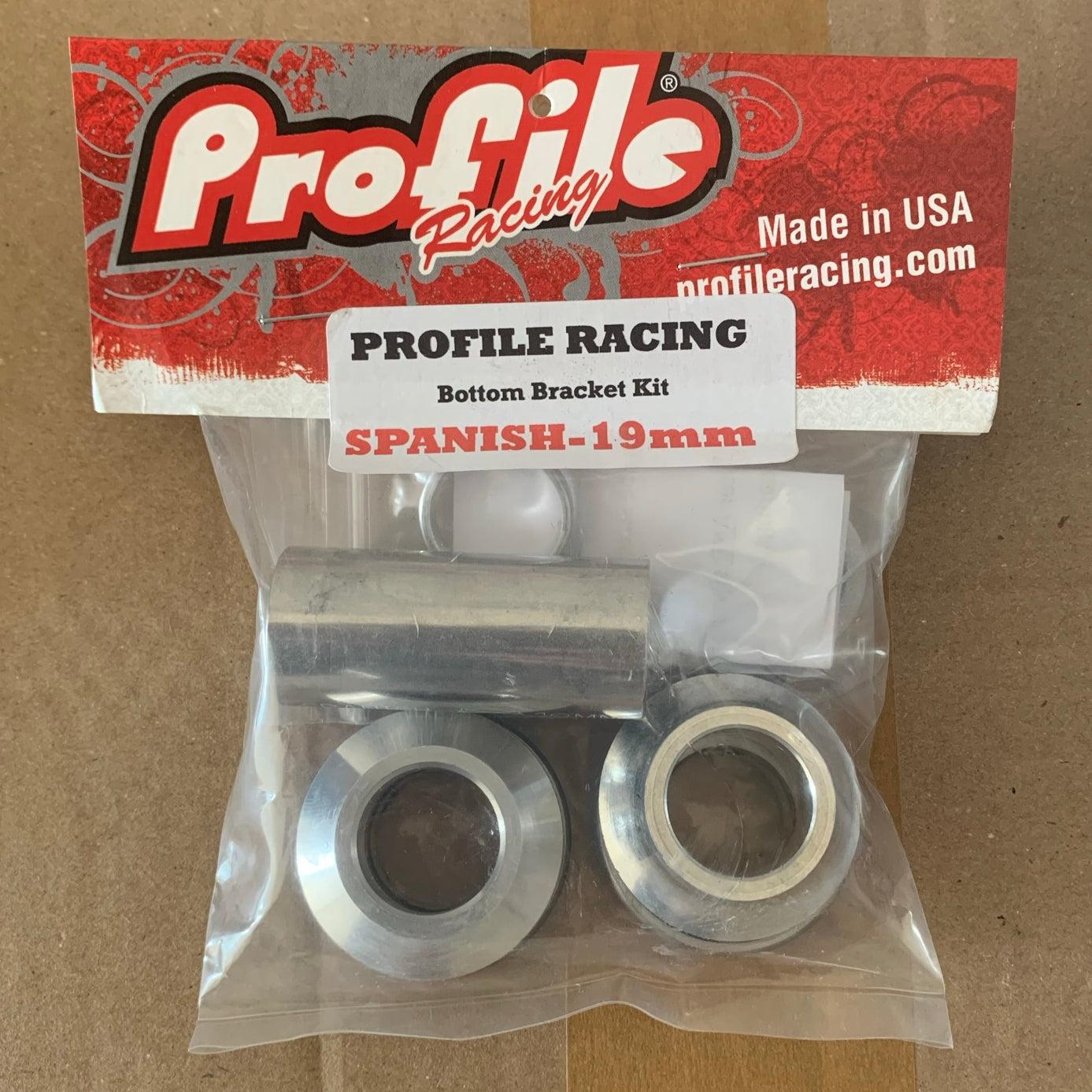 Profile Racing Spanish Innenlager / Bottom Bracket 19mm Polished