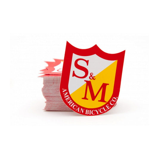 S&M Bikes Classic Shield Small 3-Pack Stickers