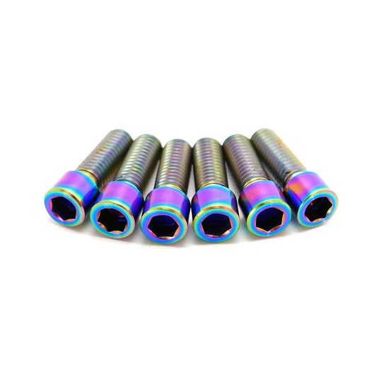 TLC Bikes Metric Titanium Vorbauschrauben / Stem Bolts Oil Slick