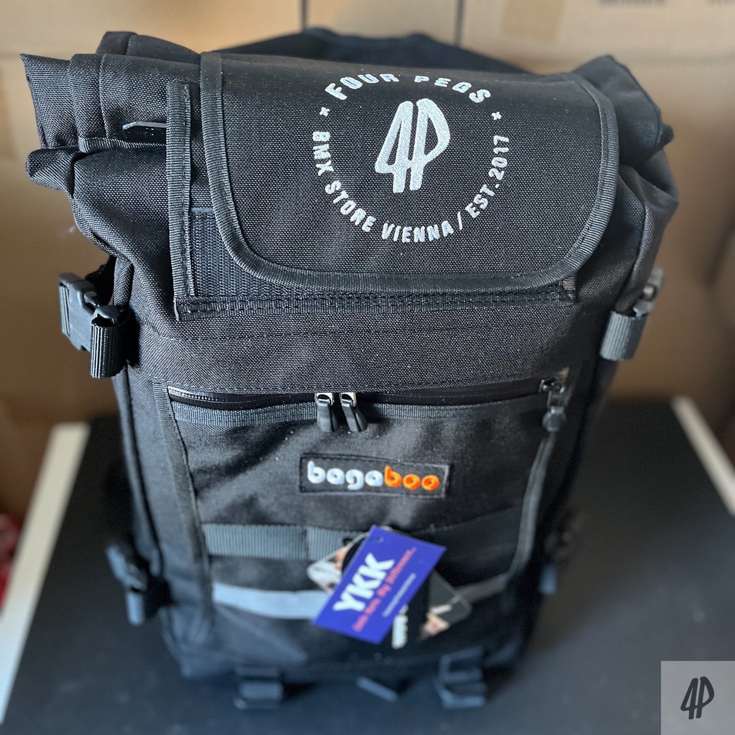 Bagaboo X Fourpegsbmx Collab Small Rucksack / Backpack Black