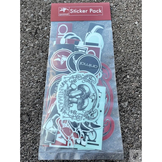 Animal Bikes 50 Assorted Stickerpack