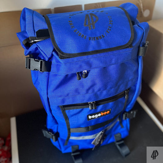 Bagaboo X Fourpegsbmx Collab Large Rucksack / Backpack Blue