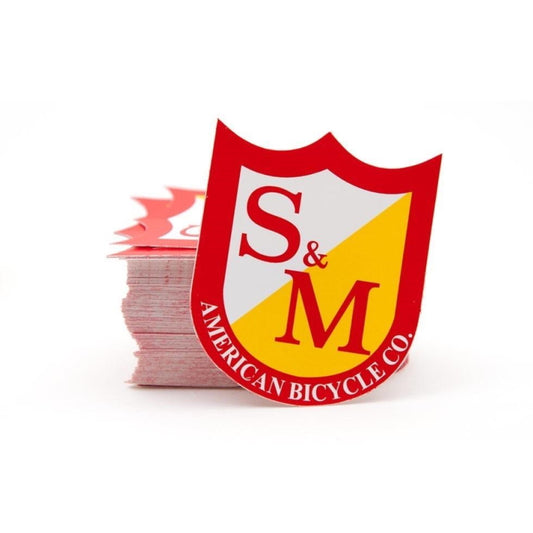 S&M Bikes Classic Shield Medium 3-Pack Stickers
