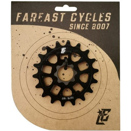 Far East Cycles Spline Drive 19mm Kettenblatt / Sprocket 18T Black